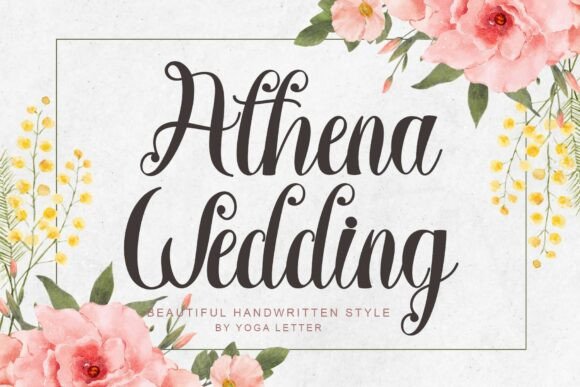 Athena Wedding: A Timeless Script Font for Branding