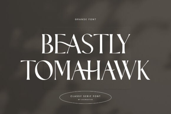 Beastly Tomahawk: A Serif Font for Campaigns That Speak with Style