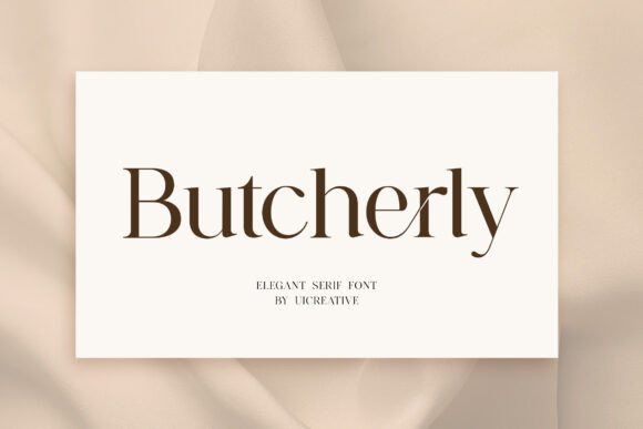 Butcherly: A Serif Font That Elevates Branding