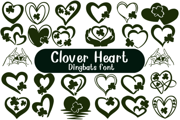 Clover Heart Font for Creative Crafters