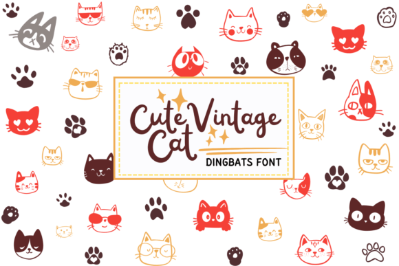 Cute Vintage Cat: A Delightful Addition to Your Editorial Toolbox