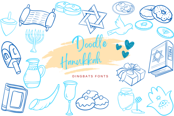 Doodle Hanukkah: A Festive Font for Branding and Creativity