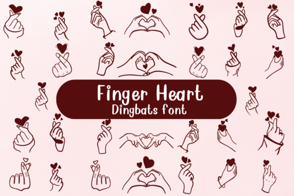 Finger Heart Font: A Romantic Touch for Campaigns
