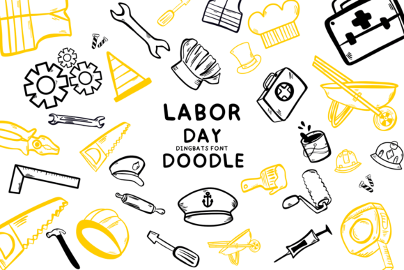 Font Choice for Editorial Design: Labor Day Doodle