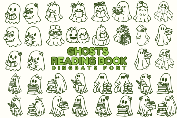 Ghosts Reading Book: A Creative Font for Campaigns
