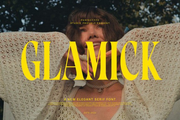 Glamick: A Serif Font for Elegant Brand Campaigns
