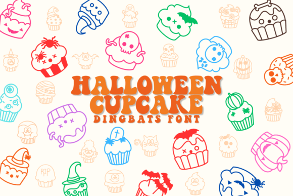 Halloween Cupcake: A Decorative Font for Digital Branding