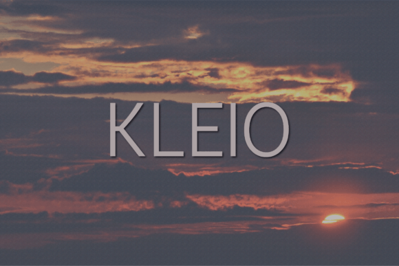 Kleio: A Modern Sans Serif for Digital Branding