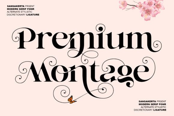 Premium Montage: A Serif Font That Elevates Branding