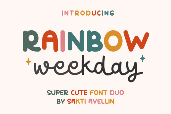 Rainbow Weekday Duo: A Vibrant Addition to Your Design Toolkit